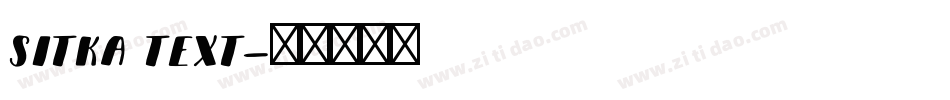 sitka text字体转换